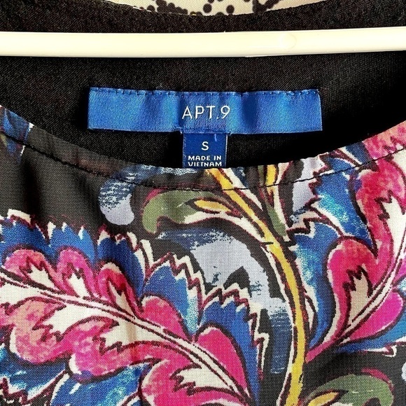 Apt 9 flowy floral blouse top comfy casual - Picture 6 of 7